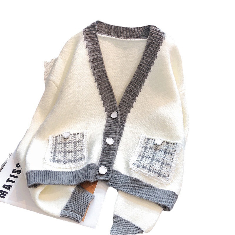 24 invierno Puyuan 2024 otoño y invierno nuevo estilo francés de fragancia de aire exterior chaqueta de punto aire image 6