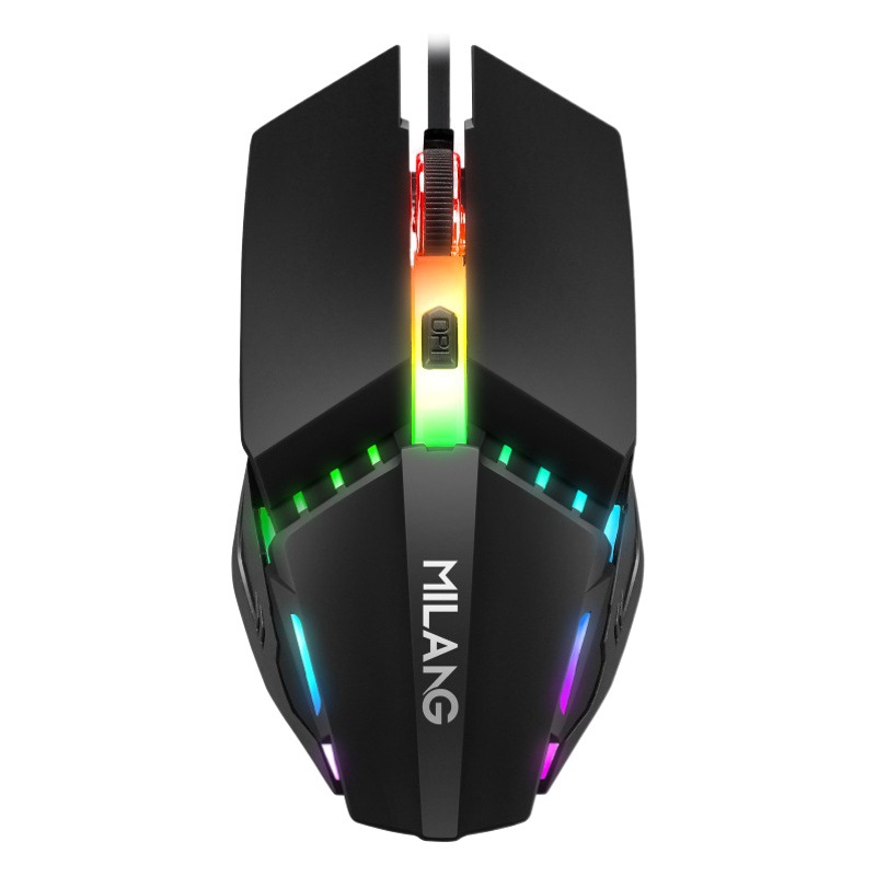 Milang M5 Wired Mouse USB Luminous Desktop Laptop Gaming Competitive Mouse Cross-Border Wholesale