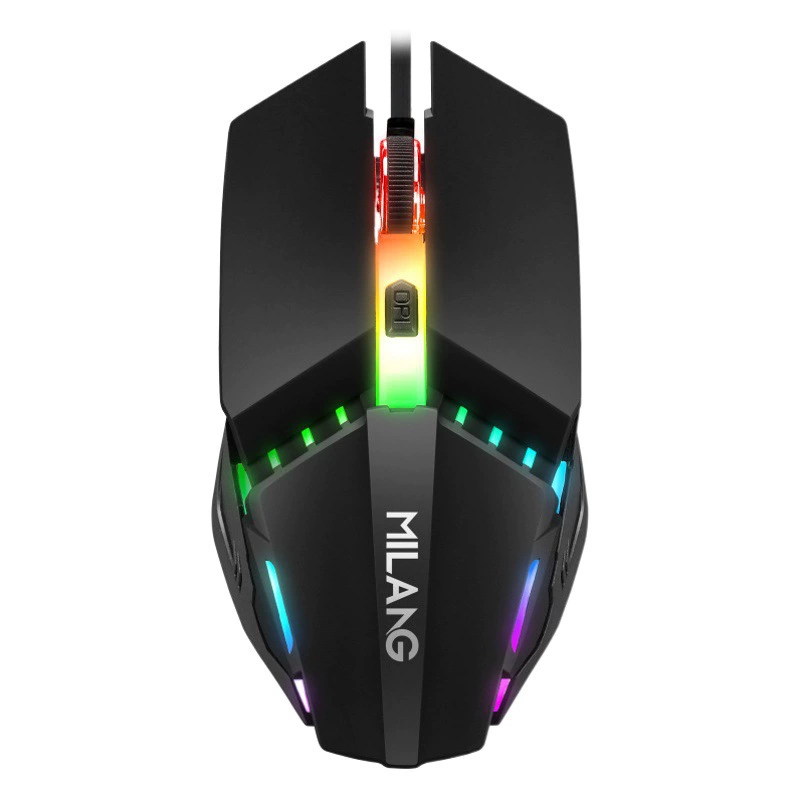 Milang M5 проводная мышь USB светящаяся для настольного компьютера, ноутбука, игровая мышь для соревнований, оптовая продажа через границу