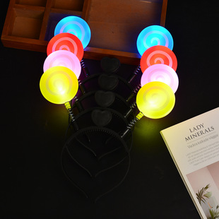 Concert Stage Performance Luminous Headband Lollipop Headband Men's Dress Kindergarten Activity Props Hairpin Kidsren