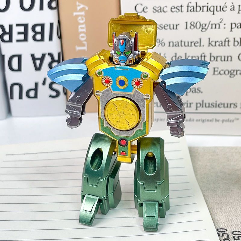 指尖陀螺玩具可变形机器人机械手指旋转解压儿童男孩男童益智玩具|undefined