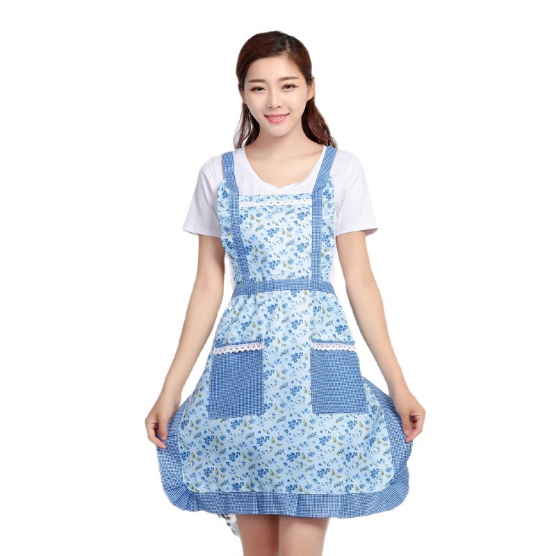 Korejski stil ženski predpasnik za kuhinjo brez rokavov_voghion.com