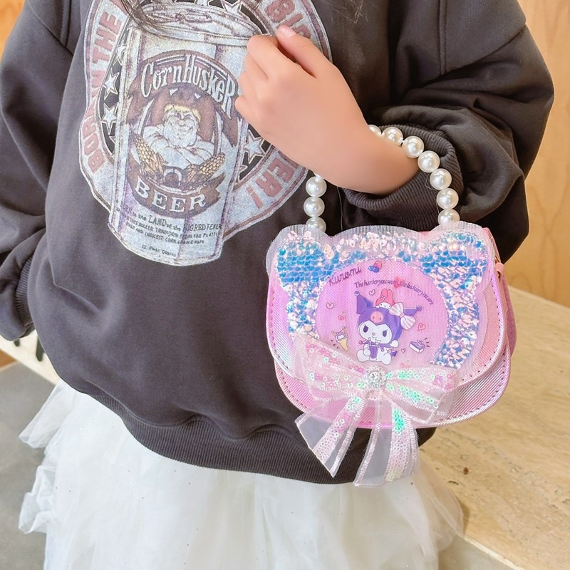 Arco de sequillas princesa bolso de viento amor Koolomi niñas bolso de tramo inclinado super hermoso bolso de mano bebé