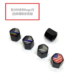 Tire valve cap valve cover metal modified Universal flag valve cap dustproof decorative cap