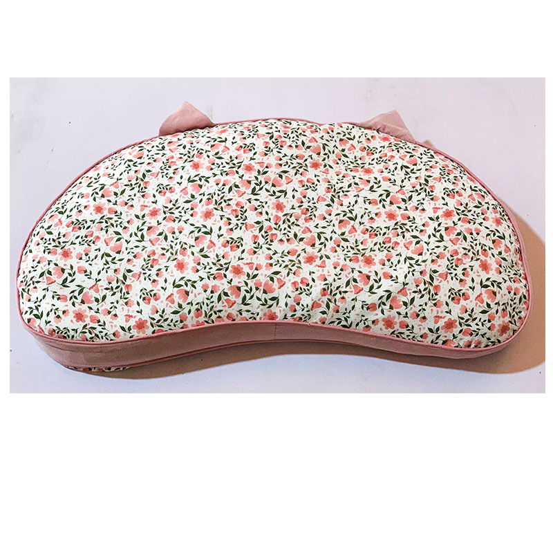 전체 메밀 채워진 고양이 귀 베개-꽃 봉오리