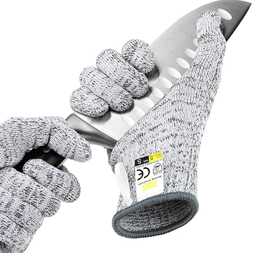 成人HPPE5级防割园艺雕刻手套儿童DIY手部防护耐磨抗切割保护