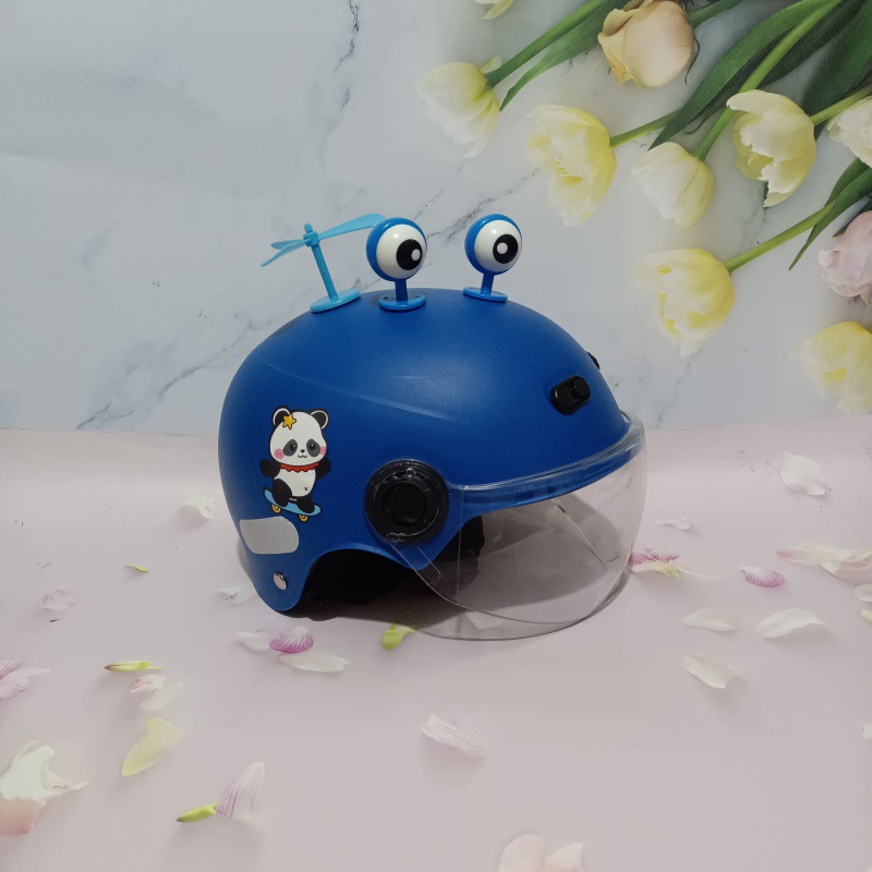 3C certification 1-5 years old electric car motorcycle children's helmet cute cartoon anti-fall summer adjustable helmet