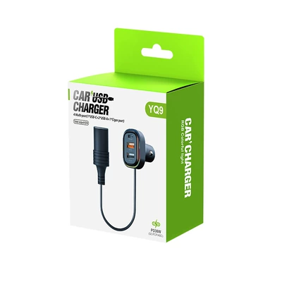Multi-Port Car Charger with Cable, Mobil şarj cihazları