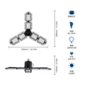 源头工厂亚马逊LED车库灯6+150我折叠变形灯仓库灯球泡灯工矿叶子