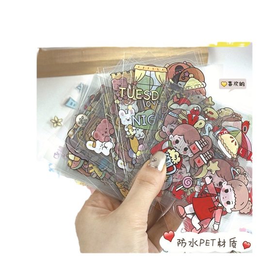 Pet Waterproof Guka Single Bulk Sticker Cute Pattern Style Kidsren's Creative Handbook Sticker Customization