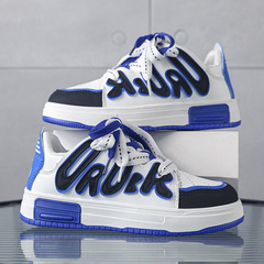 Boots Student Shoes Spring and Autumn 2024 New Leather Face Big Children Casual White Shoes Women Flat Low Block Shoes