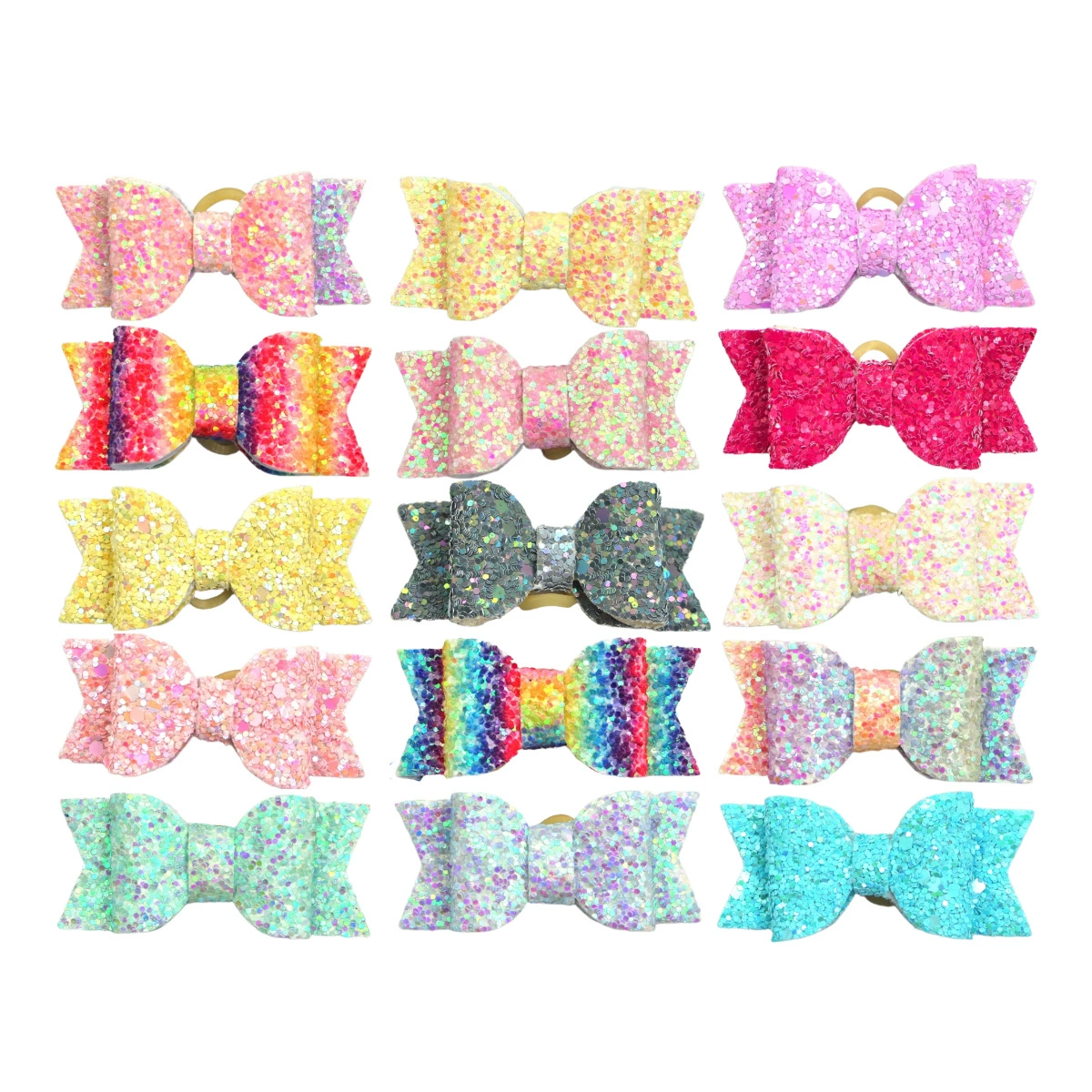 Трансграничные горячие блестки принцесса серия домашних животных голова бант головные аксессуары аксессуары резиновые заколки для волос спот оптом