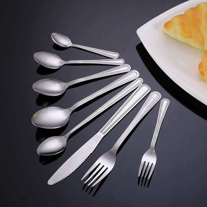Ресторан отель посуда из нержавеющей стали ложка вилка кофе десертная ложка бытовой производитель фруктовых вилок оптовая продажа