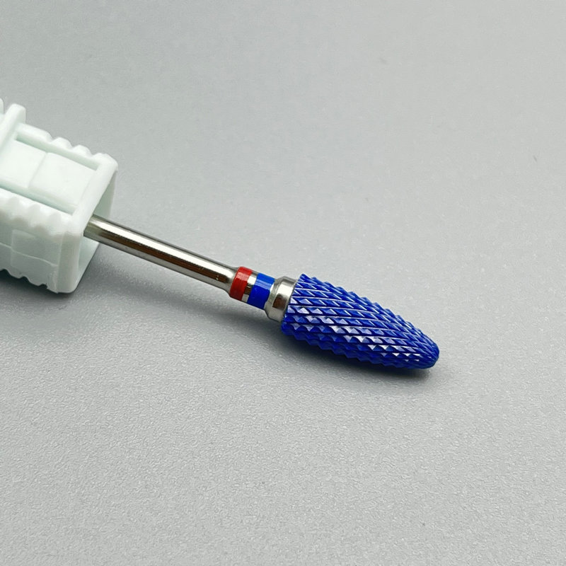 세라믹 옥수수 머리 블루 도자기 레드 블루 라벨