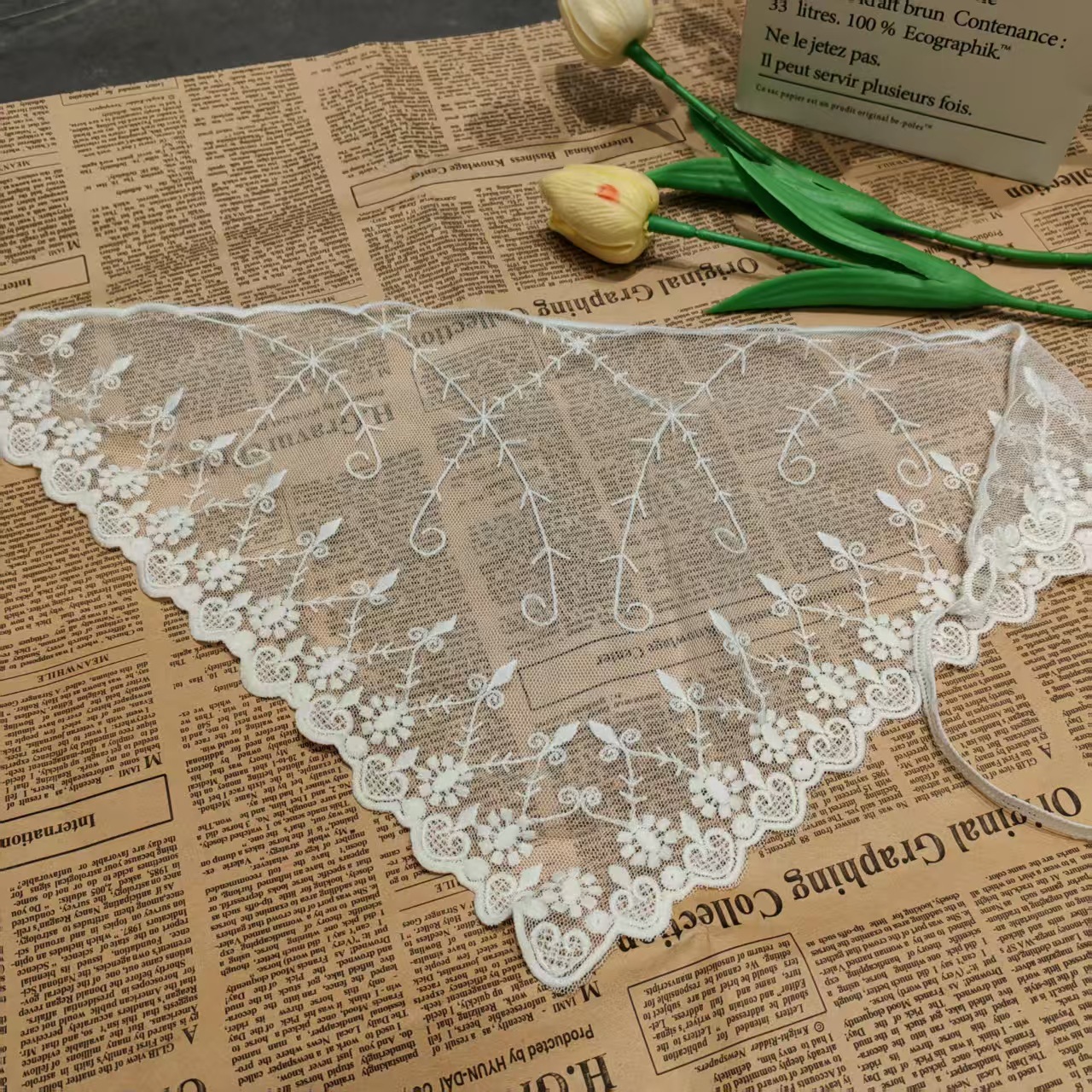 Lace tie turbanes dulces jeans accesorios de combinación