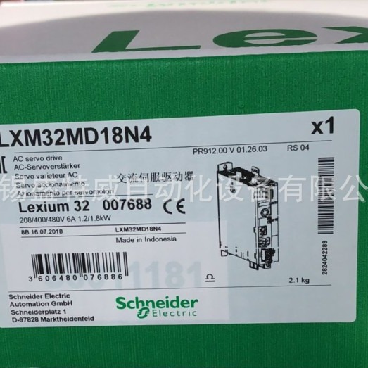 原装现货 LXM32MD18N4  百格拉伺服驱动器