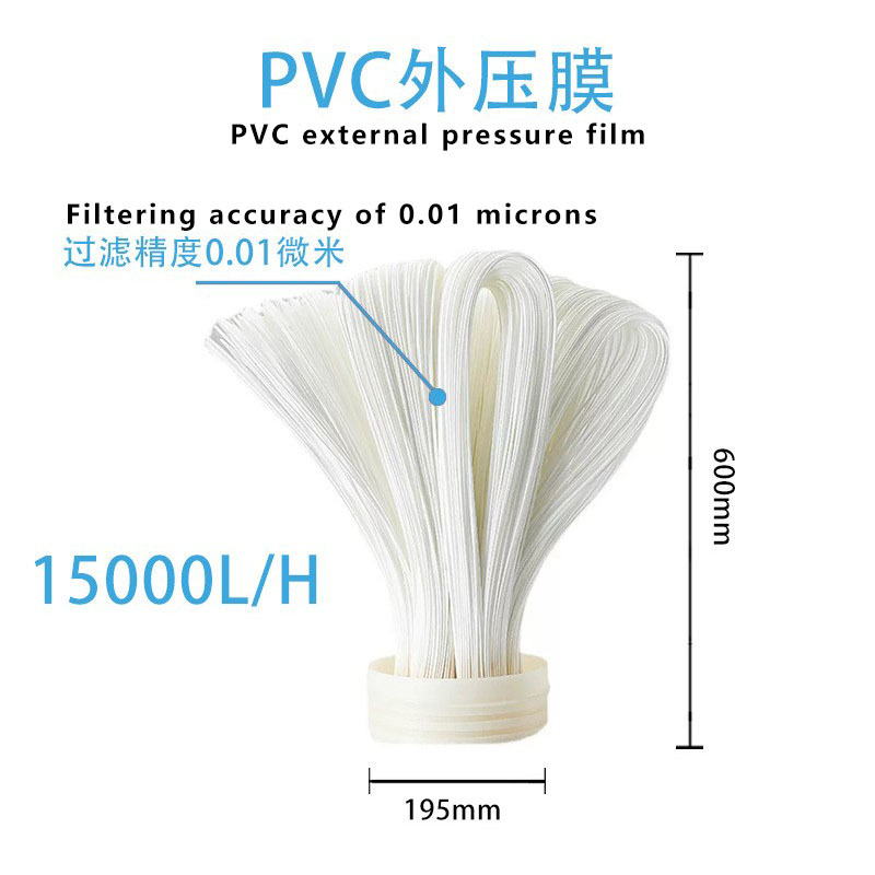 Elemento filtrante horizontal 15000L estándar (película de PVC)