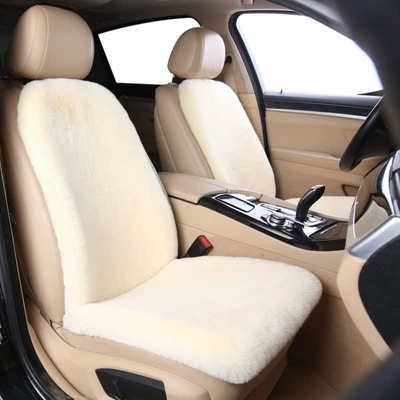 Wool pad – Short Plush Four-Season Universal Rabbit - four-layers-of-thickening-1-single-seat-1-backrest-beige