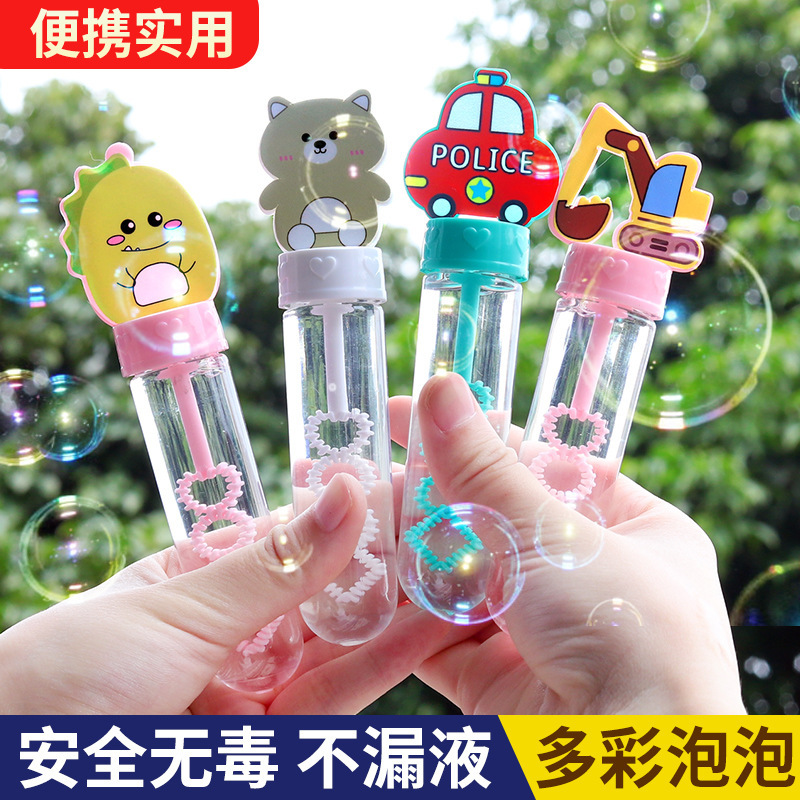Barras de burbujas para niños pequeños juguetes de burbujas al aire libre regalos festivos de bodas parques empujar mercado nocturno mayorista