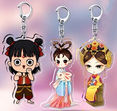 アニメキーホルダー Nezha 両面透明アクリルペンダントドロップシッピング