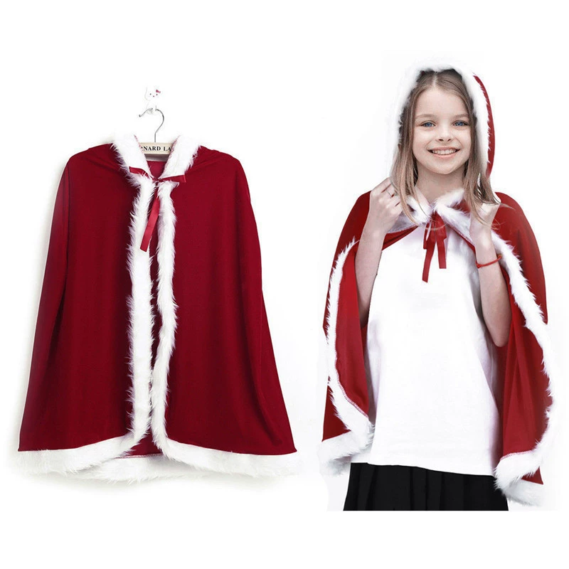 Красная Шапочка, Christmas короткий тренч, бархатный лебедь, бордовое накидка, европейский стиль, Хэллоуин