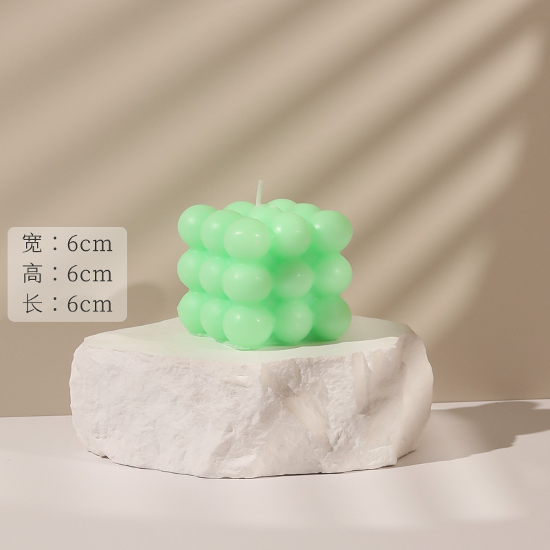 그린 루빅스 큐브 캔들(씨솔트 세이지)