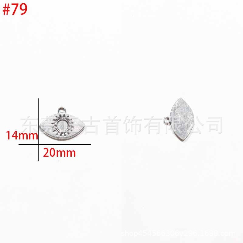 クロスボーダー悪魔の目ペンダントステンレス鋼 diy アクセサリーネックレスキーホルダーペンダントアイドリップオイルアクセサリーメーカー|undefined