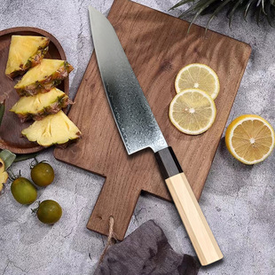 Factory Direct Sales Damascus Professional Chef Knife VG10 Cooking Knife Master Chef Knife Western-style Dining Knife Sande Knife