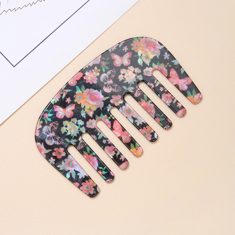 Casual Flower Pvc Hair Combs display picture 1