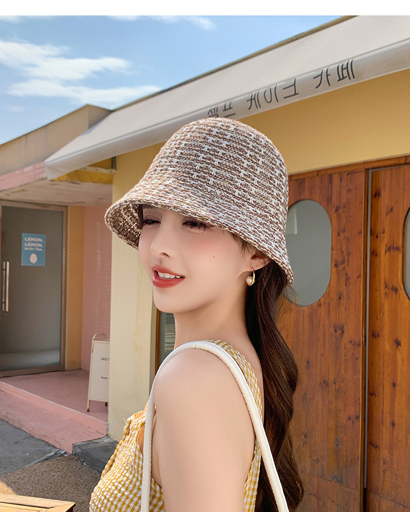 Women's Elegant Lady Simple Style Solid Color Wide Eaves Bucket Hat display picture 11