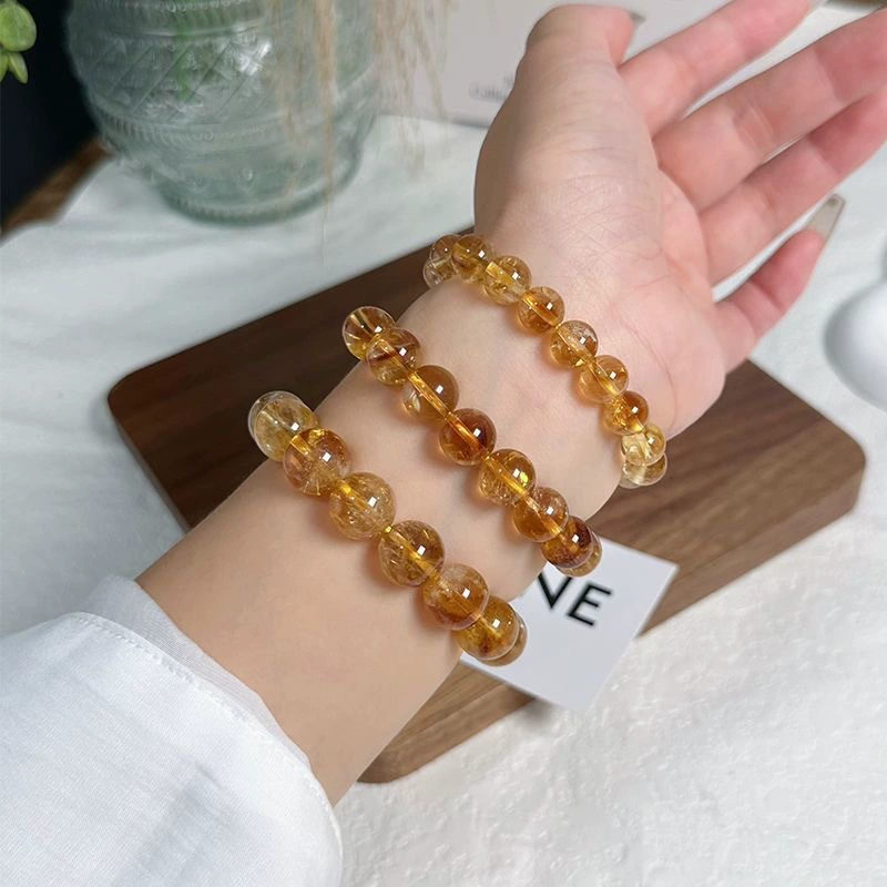 Organic universal one bead bracelet for beloved, simple and elegant design, for luck