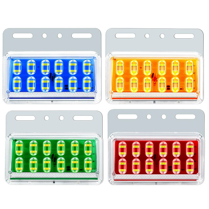 12D грузовик светодиод LED боковой свет 24V высокое освещение колесная лампа освещенная напольная лампа автомобильный прицеп дисплей широкий свет боковой свет талия лампа