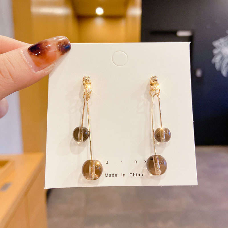 Pendientes de perlas, pendientes de estilo caliente, lujo ligero, pendientes simples de celebridades de Internet, accesorios de Yiwu, venta al por mayor