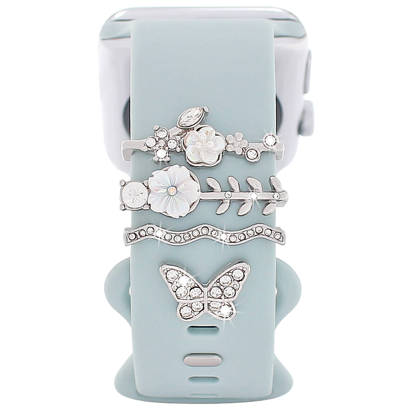 Simple Style Flower Butterfly Metal   Watch Strap display picture 6