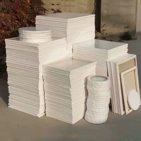 Factory direct supply cotton linen oil picture frame 30*40*50 oil picture frame wooden picture frame diy price concessions