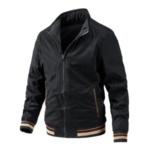 Men's jacket double-sided wear large washed jacket fashion men's thin casual