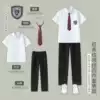 Trousers, tie, badge, with short sleeve, JK style (Japanese school style)