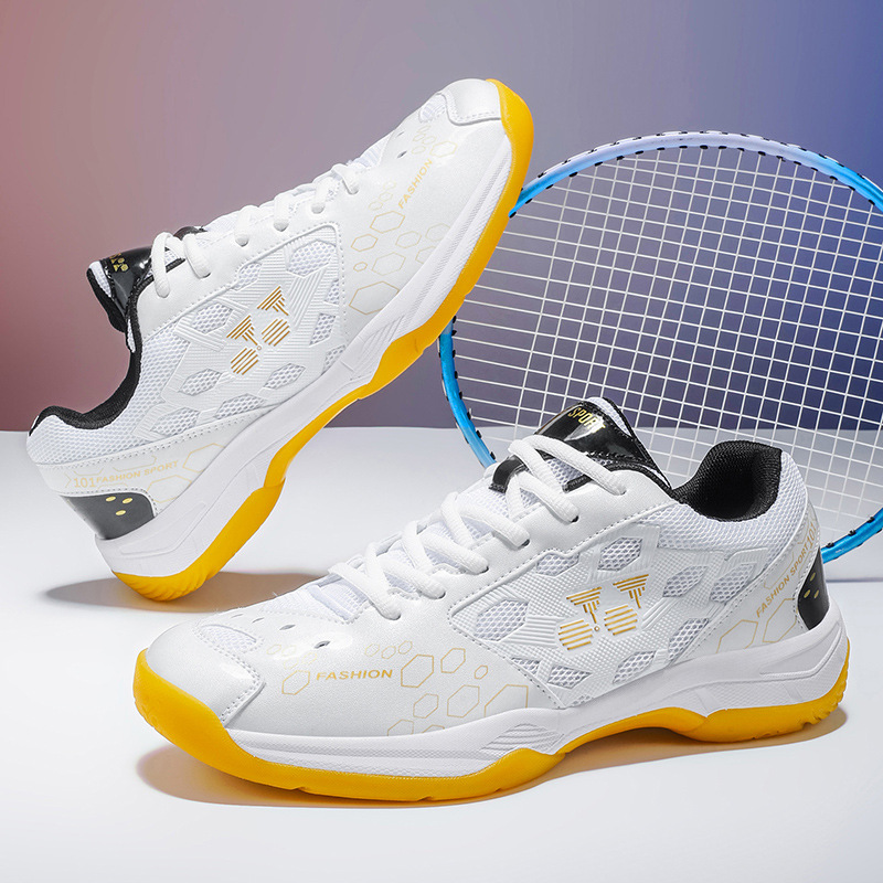 High-Quality Breathable Badminton Shoes for Men and Women, with Rubber Soles, Non-Slip, Wear-Resistant, Shock-Absorbing, and Breathable, New Model Badminton Shoes
