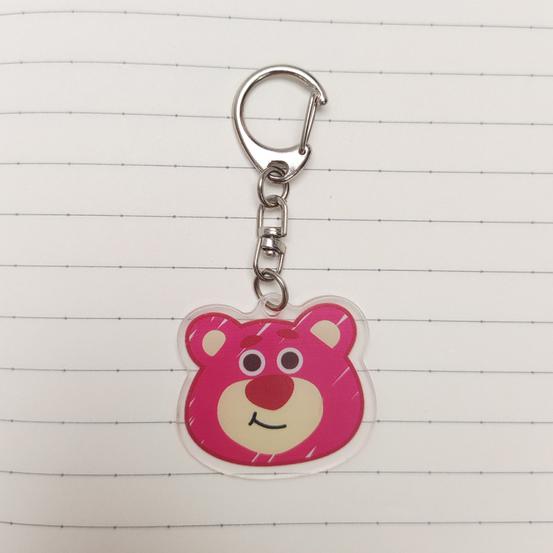 メーカー卸売りの爆発的なアクリルストラップ日系アニメかわいい筆袋バッグ小ストラップ学生のキーホルダー飾り|undefined