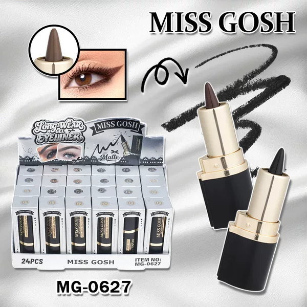 Cross-border full-coverage rotating eyeliner pencil, smooth and vibrant color, long-lasting eyeliner wax pencil, comes with a display box, a great source for beauty products