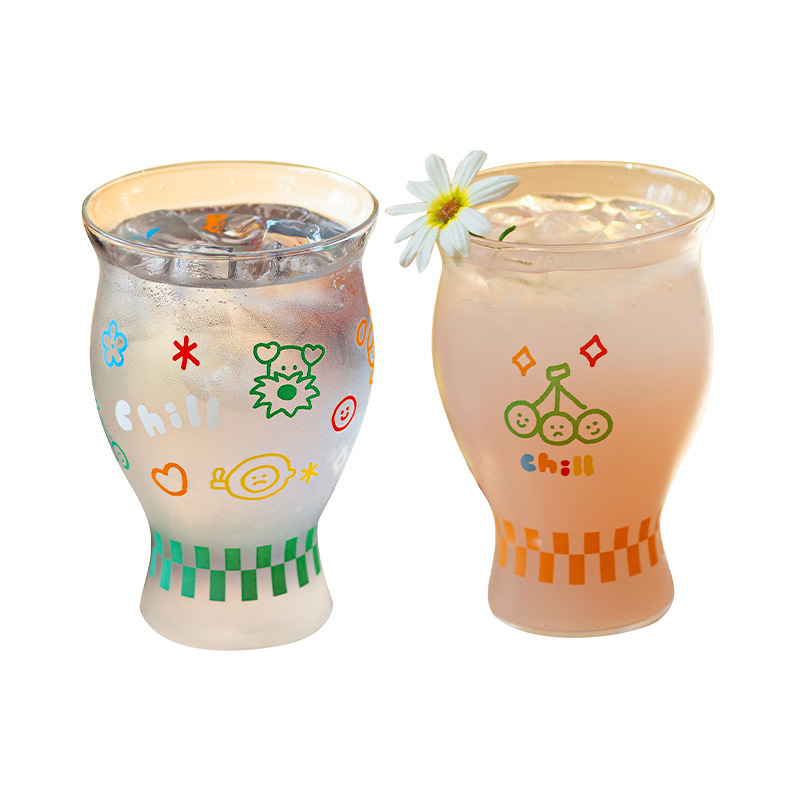 高ホウケイ酸ガラスインスタイル高温耐性コーヒーカップ冷たい飲み物ジュースカップミルク家庭用ウォーターカップビールカップ|undefined