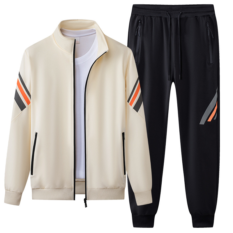 Hombres deportivos ociosos primavera y otoño camisetas de manga larga suéter pantalones largos para hombres 2024 nuevo suéter para hombres un conjunto completo