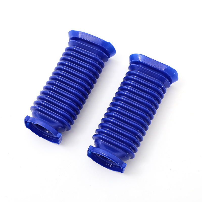 厂家直销蓝色短款多功能波纹管更换配件软绒滚筒吸头蓝色软管