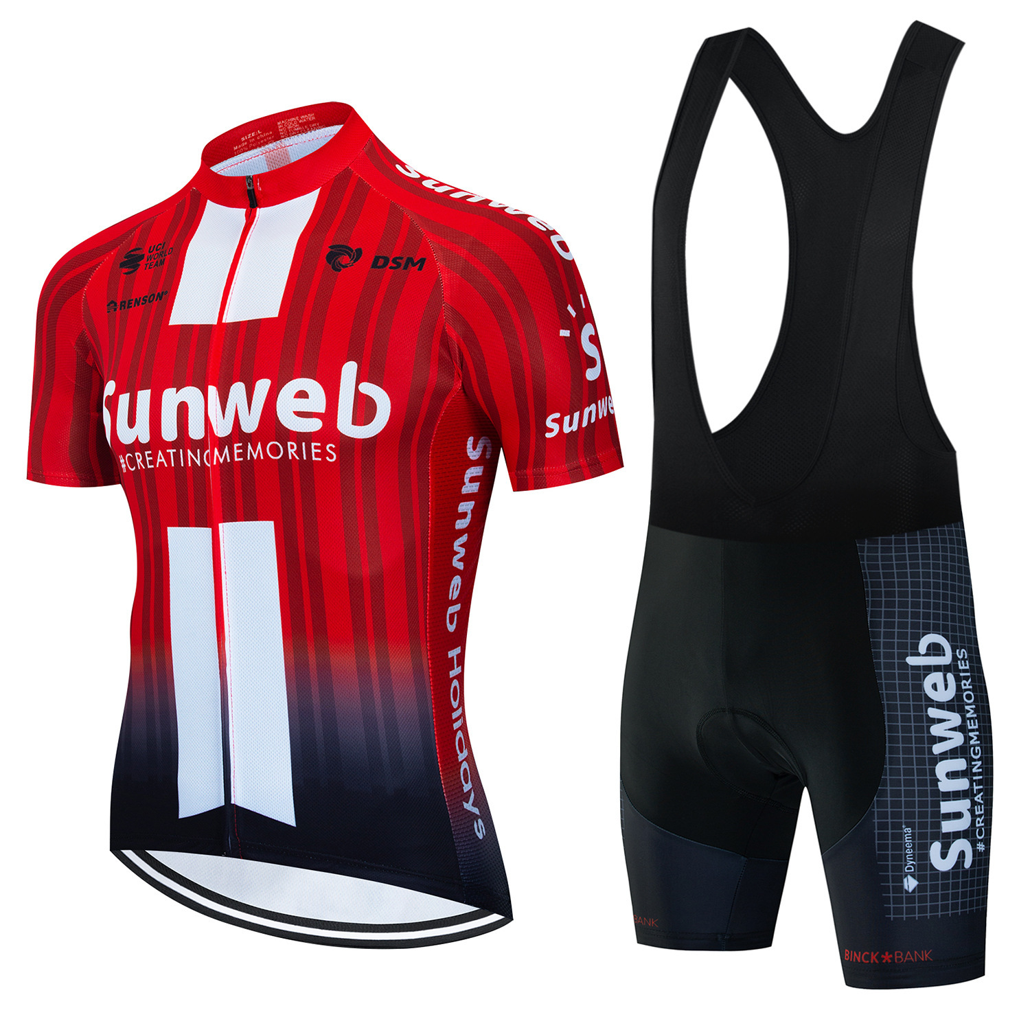 Cycling clothes suit men's outdoor sports short-sleeved cycling top strap short-sleeved Sunweb cross-border mountain bike