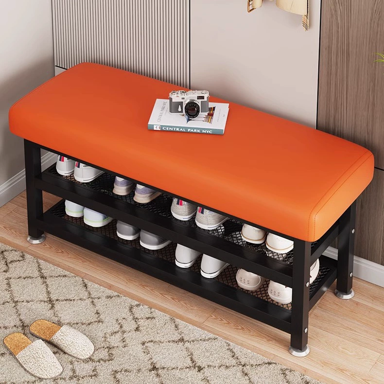 Скамейка для снятия обуви в прихожей для домашнего использования, легкая роскошная скамейка двойного назначения для прихожей и спальни, многофункциональная скамейка для хранения вещей для сдаваемых в аренду квартир.