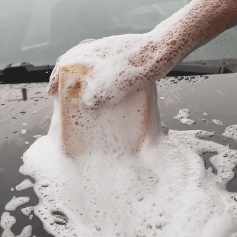Turtle Wax Car Wash Sponge, Large Foam Block for Car Cleaning, Does Not Damage Car Paint, Absorbs Water, Glass Cleaning Tool