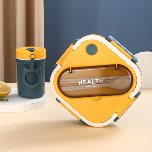 Amazon Cross-border Children's Meal Box Student Divided Sealed Fruit Box Salad Box Office Microwave Heating Lunch Box