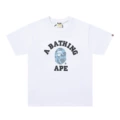 Honeycomb camouflage small ape head white and blue