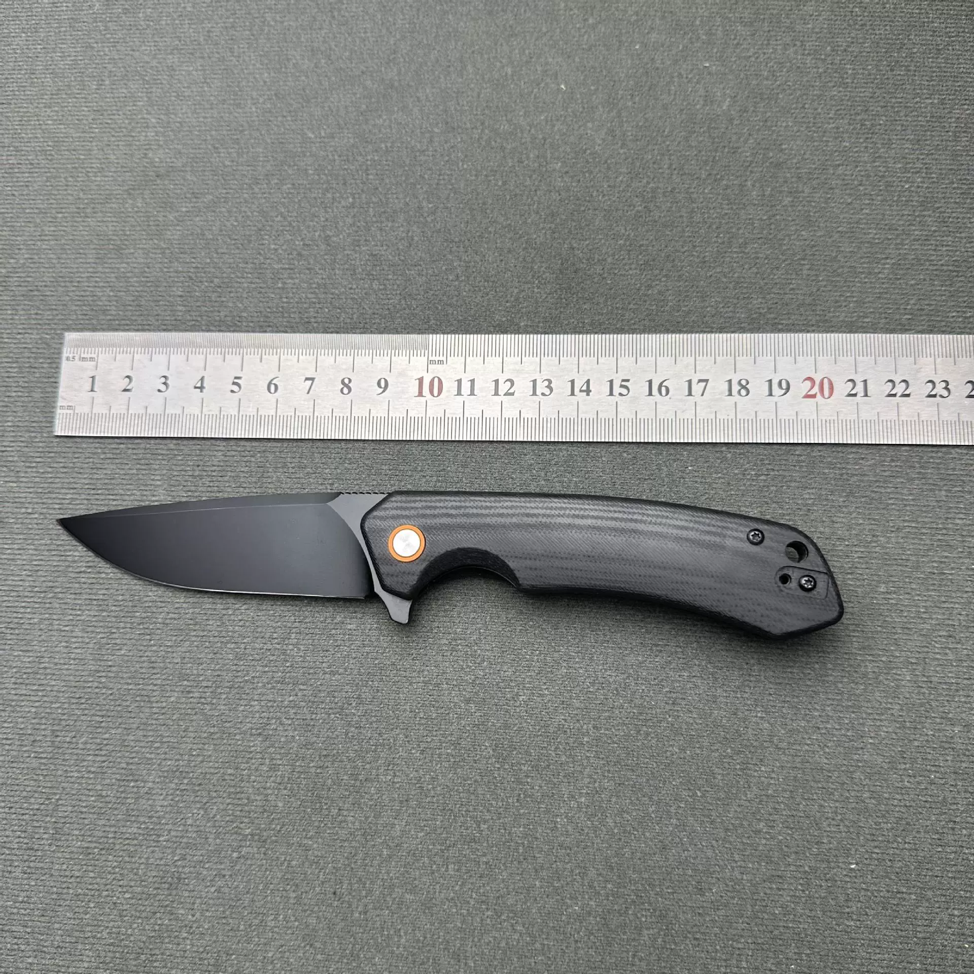 Чёрный титановый складной нож с лезвием 8Cr15MoV, подшипник, рукоять G10, чёрный воин EDC для кемпинга