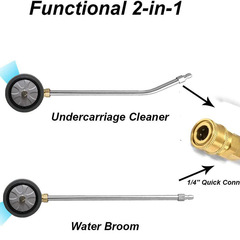 Cross-border car chassis cleaning 4000psi high pressure nozzle road cleaning water broom multi-functional floor scrubbing brush